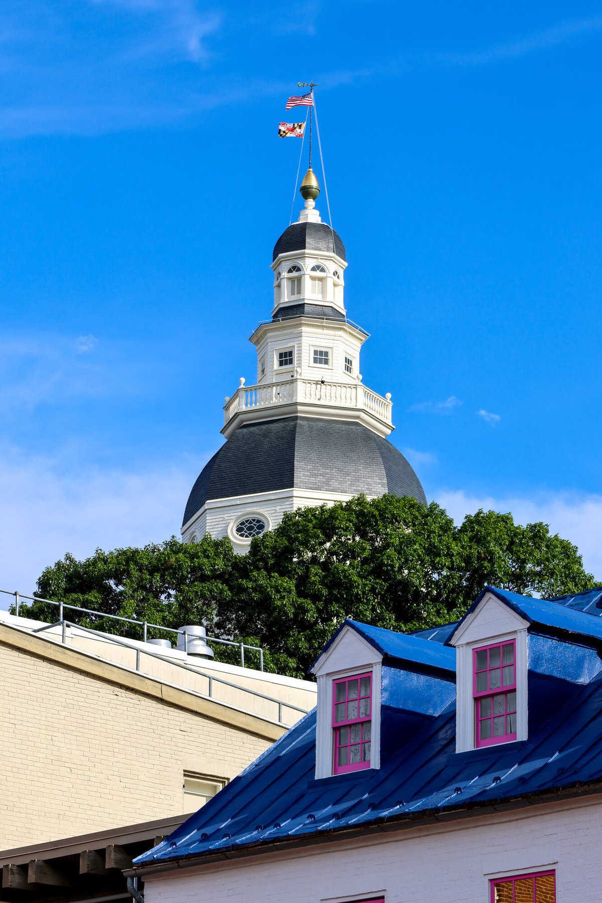 The Maryland State House dome