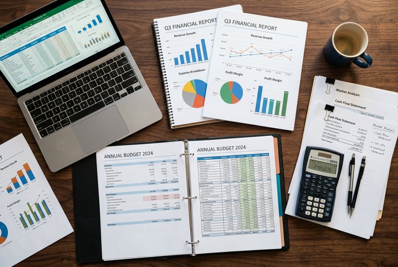 Budget documents and charts